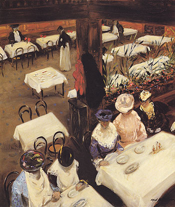 In a Cafe 1905 - Alfred Henry Maurer reproduction oil painting