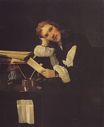 Self Portrait 1656 - Michael Sweerts reproduction oil painting