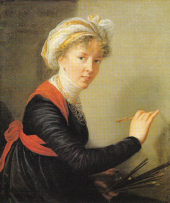 Self Portrait 1800 - Elisabeth Vigee Le Brun reproduction oil painting