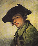 A Young Man in a Hat 1750 - Jean Baptiste Greuze