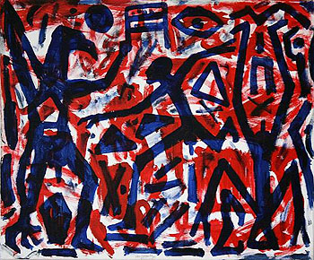 Standard 1989 - A R Penck reproduction oil painting