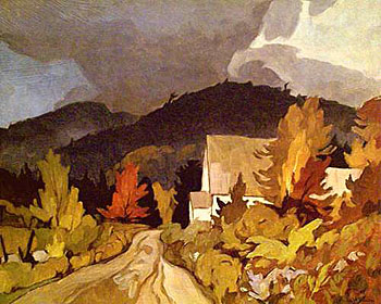 Country Church - A.J. Casson reproduction oil painting