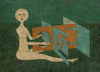 La Clef Blanche 1958 - Victor Brauner reproduction oil painting