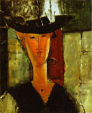 Madam Pompadour Portrait of Beatrice Hastings 1915 - Amedeo Modigliani