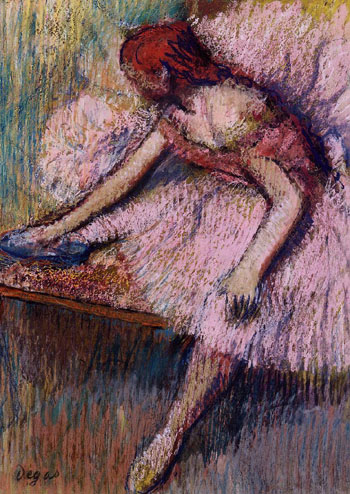 Pink Dancer 1896 - Edgar Degas reproduction oil painting