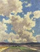 Clouds Over Taos Valley 1911 - E Irving Couse reproduction oil painting