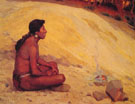 Indian Seated by A Campfire 1898 - E Irving Couse
