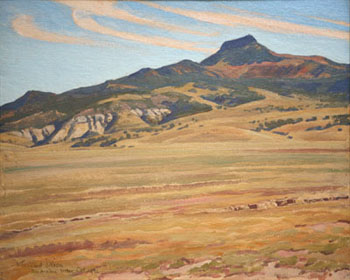 Picacho Solito Rio Arriba New Mexico October 1931 - Maynard Dixon reproduction oil painting