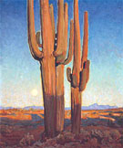 Saguaros at Sunset 1925 - Maynard Dixon