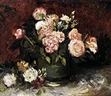 Bowl with Peonies and Roses - Vincent van Gogh