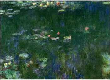 Green Reflections 2 - Claude Monet reproduction oil painting