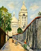 Basilica - Maurice Utrillo reproduction oil painting
