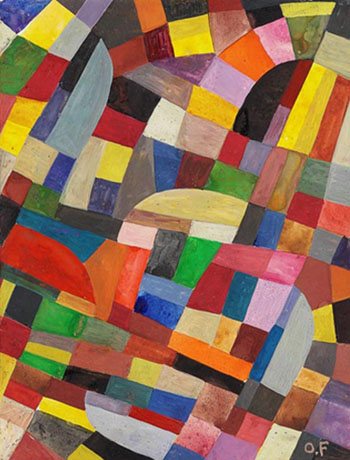 Composition B 1930 - Otto Freundlich reproduction oil painting