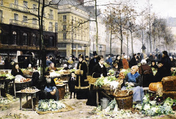 Market Day - Ellen Day Hale reproduction oil painting