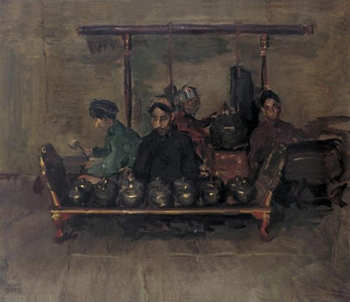 Gamelan Orchestra 1922 - Isaac Israels reproduction oil painting