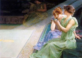 Iridescence - Henry Siddons Mowbray reproduction oil painting