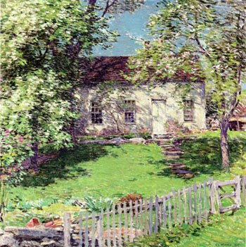 The Little White House - Willard Leroy Metcalfe reproduction oil painting