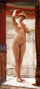 A Pompeian Bath 1890 - John William Godward