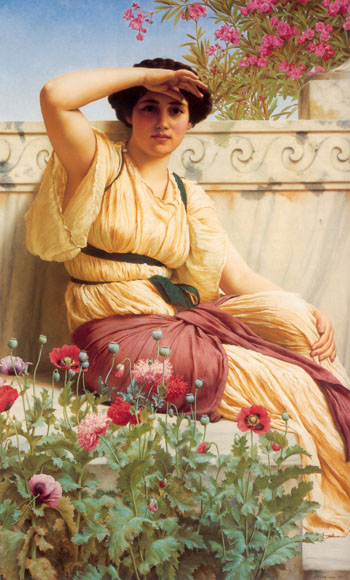 A Tryst 1912 - John William Godward reproduction oil painting