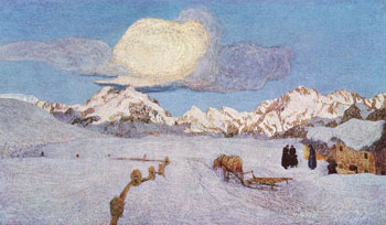 Death - Giovanni Segantini reproduction oil painting