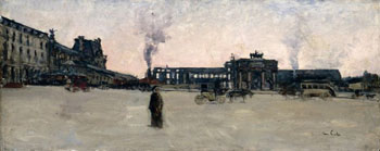 Tuileries After the Firing Seen the Great Basin c1880 - Siebe Johannes Ten Cate reproduction oil painting