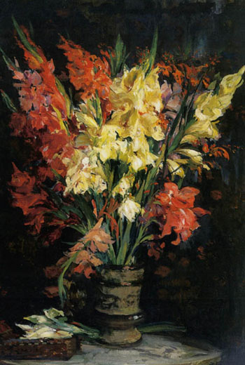 Gladioli - Jacques Emile Blanche reproduction oil painting