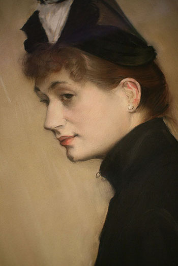 Portrait of a Lady A - Jacques Emile Blanche reproduction oil painting