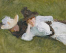 Two Girls on a Lawn 1889 - John Singer Sargent