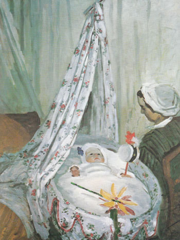 The Cradle Camille with the Artists Son Jean 1867 - Claude Monet reproduction oil painting