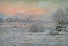 Snow Covered Landscape Dusk 1880 - Claude Monet