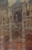 Rouen Cathedral Facade Grey Day 1892 - Claude Monet