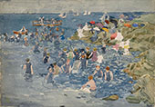 Bathing Marblehead c1896 - Maurice Prendergast