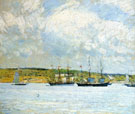 A Parade of Boats - Childe Hassam