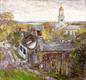 Quincy Massachusetts 1892 - Childe Hassam reproduction oil painting