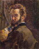 Self Portrait with Easel 1878 - Armand Guillaumin