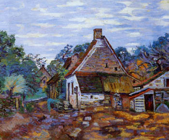 Village - Armand Guillaumin reproduction oil painting