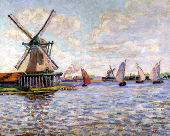 Windmills in Holland - Armand Guillaumin reproduction oil painting