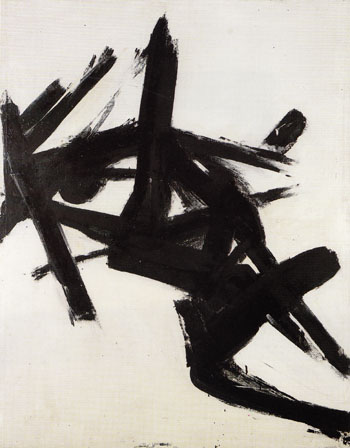 Black and White No.1 1952 - Franz Kline reproduction oil painting