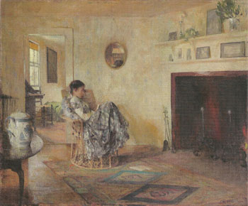 Rainy Day 1906 - Frank Weston Benson reproduction oil painting