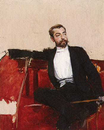 A Portrait of John Singer Sargent - Giovanni Boldini reproduction oil painting