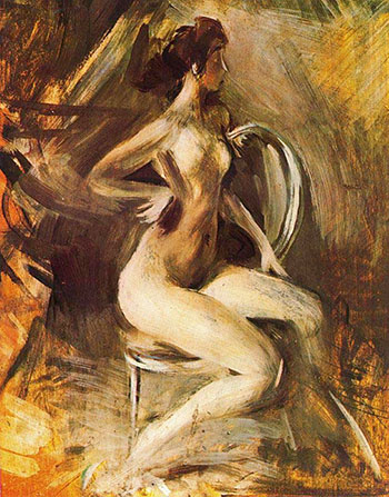 Nude 1 - Giovanni Boldini reproduction oil painting