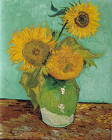 Three Sunflowers 1888 - Vincent van Gogh