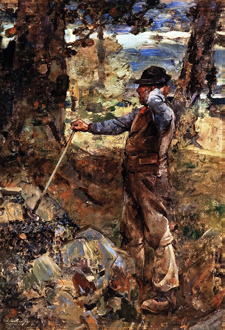 The Stonebreaker - James Guthrie reproduction oil painting