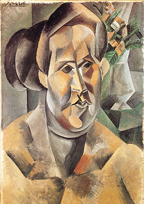 Portrait of Fernande (1909) - Pablo Picasso reproduction oil painting