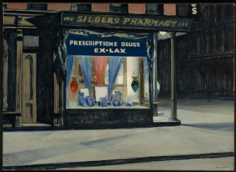 Drug Store 1927 - Edward Hopper reproduction oil painting