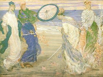 Symphony in Blue and Pink - James McNeill Whistler reproduction oil painting